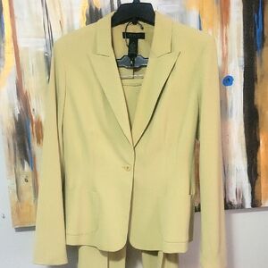 The Limited Yellow Blazer and Pants Set